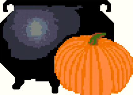 Cauldron and Pumpkin pic